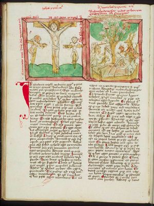 Crucifixion, with the two malefactors