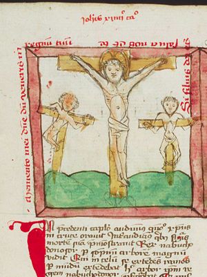 Crucifixion, with the two malefactors