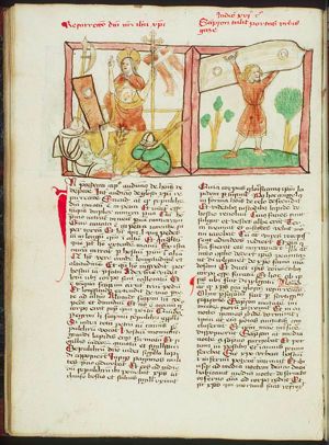 The Resurrection: Christ steps out of his tomb