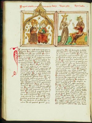 Heaven: Mary and Christ enthroned