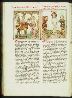 Stations of the cross (4): Christ before Pontius Pilate; Pontius Pilate washing his hands