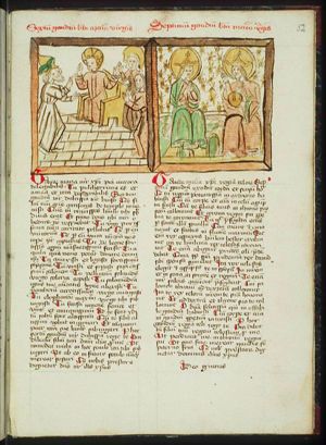 Seven joys of Mary (6): the twelve years old Christ found by his parents in the temple