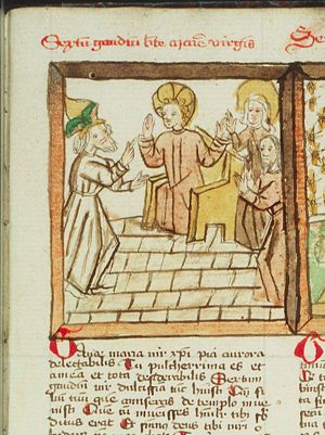 Seven joys of Mary (6): the twelve years old Christ found by his parents in the temple