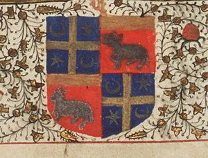 Coats of arms of Robert le Pèle and Mons Wattena