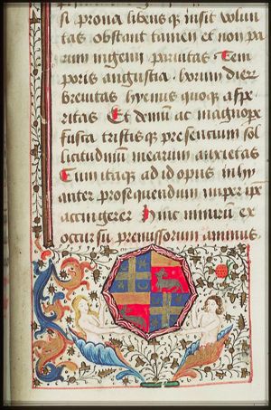 Coats of arms of Robert le Pèle and Mons Wattena