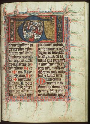 The Last Supper: Christ and the apostles at table