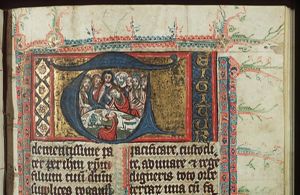 The Last Supper: Christ and the apostles at table