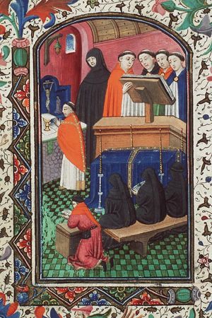 Funeral service in a church