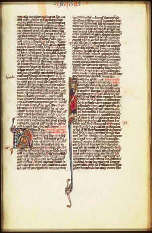 St. James the Less holding a scroll