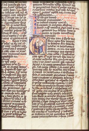 The prophet Baruch writing