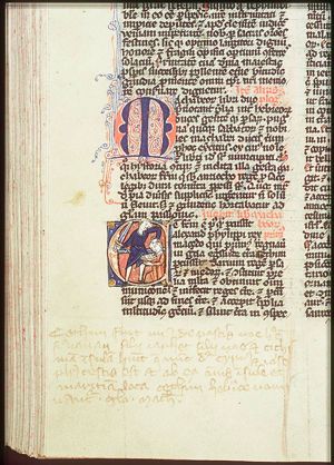 Mattathias beheads a Jew, who wanted to offer to pagan gods