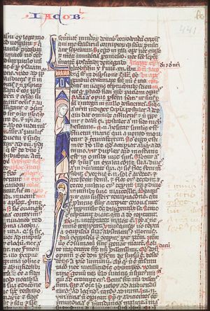 St. James the Less holding a book