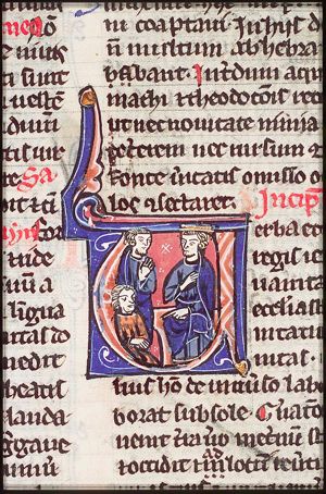 Solomon teaching two men