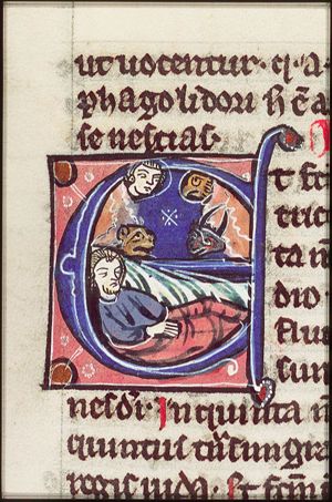 The prophet Ezekiel's vision: the symbols of the four Evangelists (Tetramorph)
