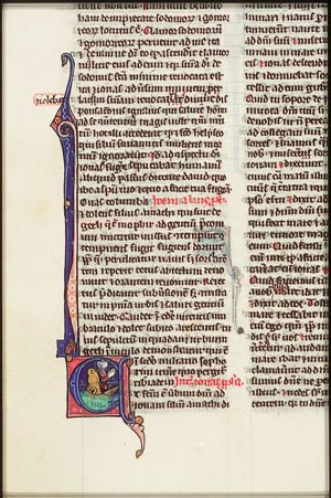 Jonah is cast up by the great fish