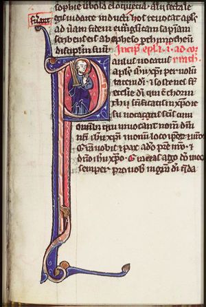St. Paul holding a sword