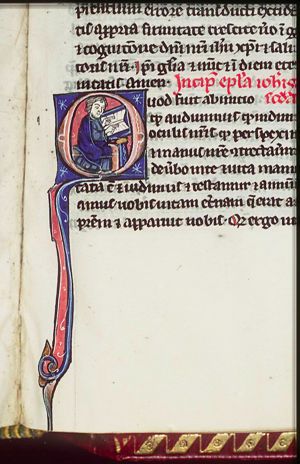 St. John the Evangelist writing
