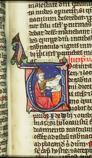 A Levite sacrificing