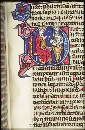 Solomon's wisdom: he commands a soldier to divide the living child in two