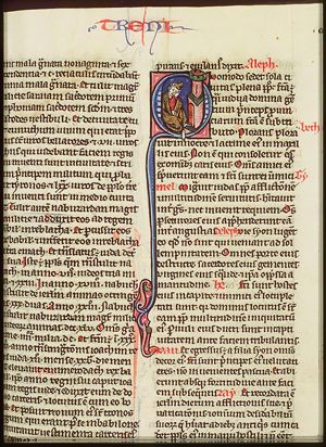 Jeremiah lamenting over the destruction of Jerusalem