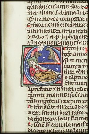 The prophet Ezekiel's vision: the symbols of the four Evangelists (Tetramorph)