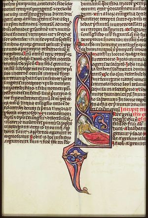 The Tree of Jesse: genealogical tree sprouting from Jesse's loins