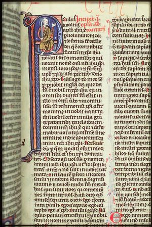 St. Paul holding a sword