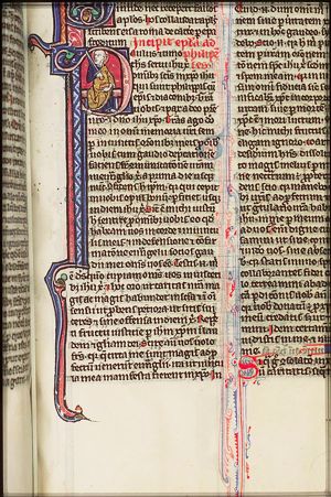 St. Paul holding a sword and a book