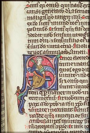 The Evangelist St. John holding a palm
