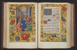 Pentecost: the Holy Spirit descends upon Mary and the apostles