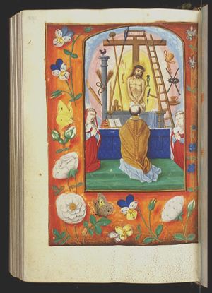 The mass of St. Gregory the Great: Christ appears on the altar