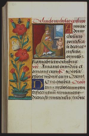 St. Nicholas, Bishop of Myra, and the three children in the tub