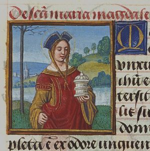 St. Mary Magdalene holding a jar of ointment