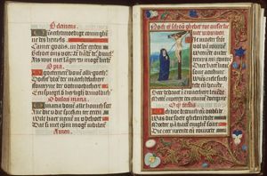 Crucifixion, with Mary pierced by the sword