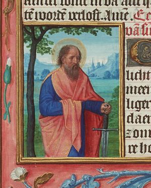 St. Paul holding a sword