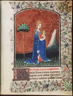 St. Mary Magdalene holding a jar of ointment