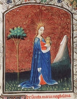St. Mary Magdalene holding a jar of ointment