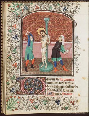 The tortures of Christ: Christ is flagellated