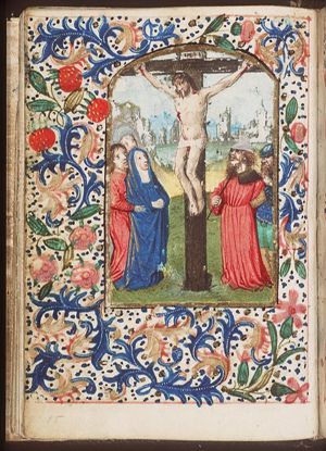 Crucifixion, with Mary, St. John and others