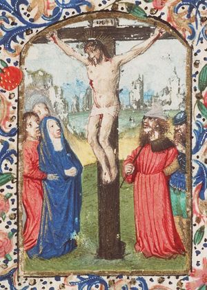 Crucifixion, with Mary, St. John and others
