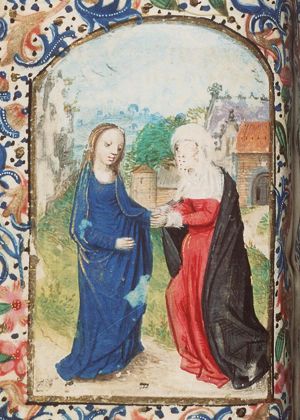 The Visitation: Mary meets St. Elisabeth