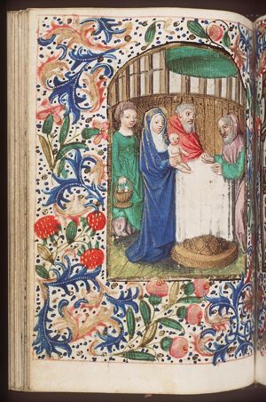 The presentation in the temple: Mary presents the Christ-child to Simeon