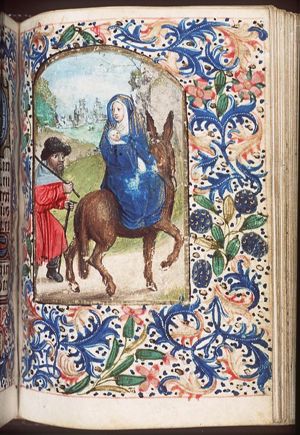 The Flight into Egypt: Mary, St. Joseph and the Christ-child on their way