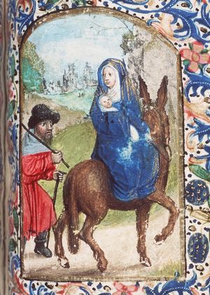 The Flight into Egypt: Mary, St. Joseph and the Christ-child on their way