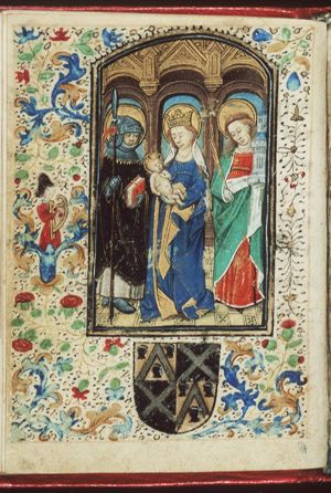 Coat of arms of Willem Moreel and his wife Barbara van Vlaenderbergh