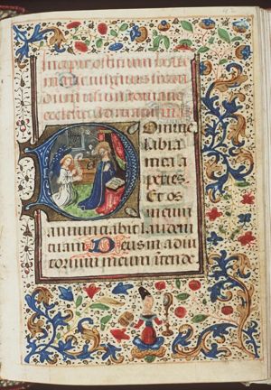 The Annunciation: Gabriel announces Christ's birth to Mary