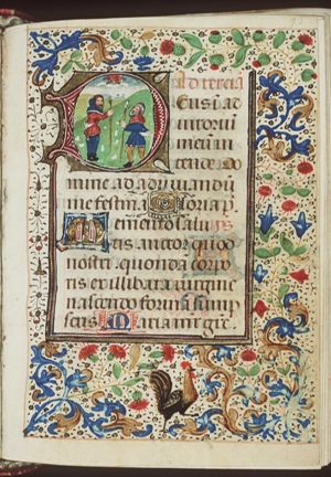 Annunciation of Christ's birth to the shepherds