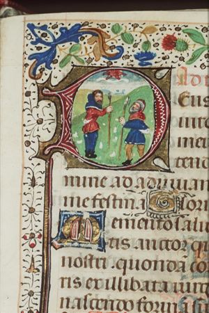 Annunciation of Christ's birth to the shepherds