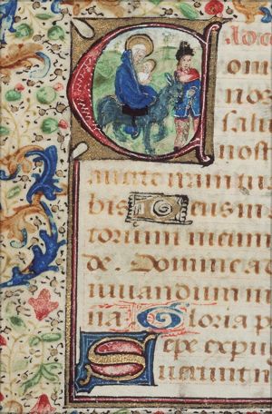 The Flight into Egypt: Mary, St. Joseph and the Christ-child on their way