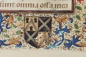 Coat of arms of Willem Moreel and his wife Barbara van Vlaenderbergh